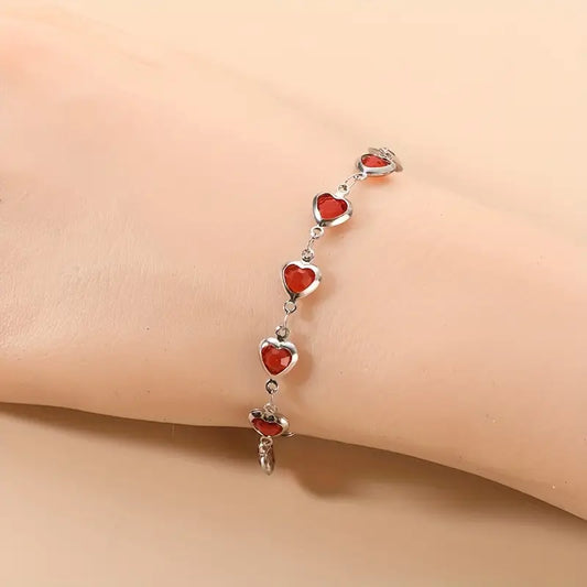 Ophelyra Garnetelle Pulsera | Oro Blanco