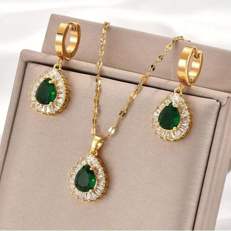 Rheya Lysandelle Set de Joyería | Oro