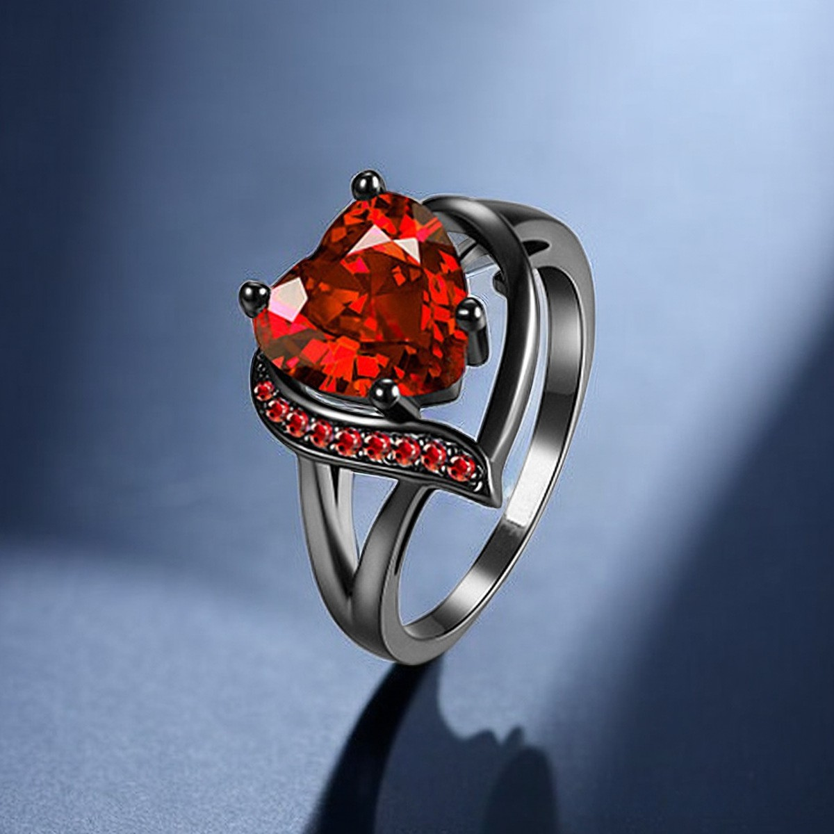 Calindra Rosethorne Anillo | Acabado Negro