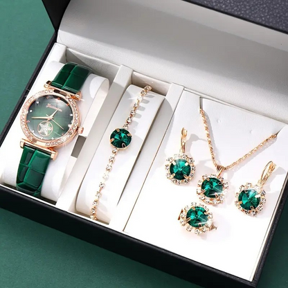 Verdantra Timecourt Set de Joyería | Oro