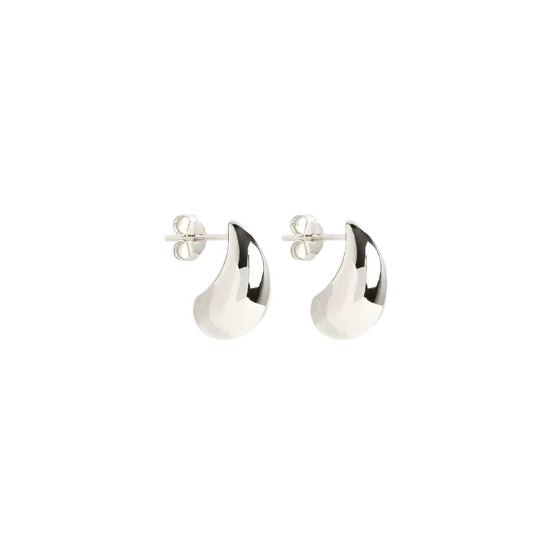 Mato Aretes Colgantes | Oro Blanco