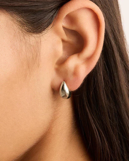 Mato Aretes Colgantes | Oro Blanco