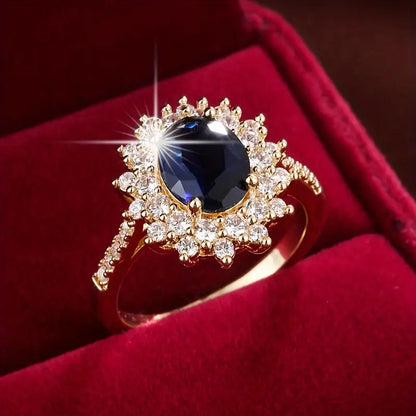 Vionne Saphirae Anillo | Oro Blanco