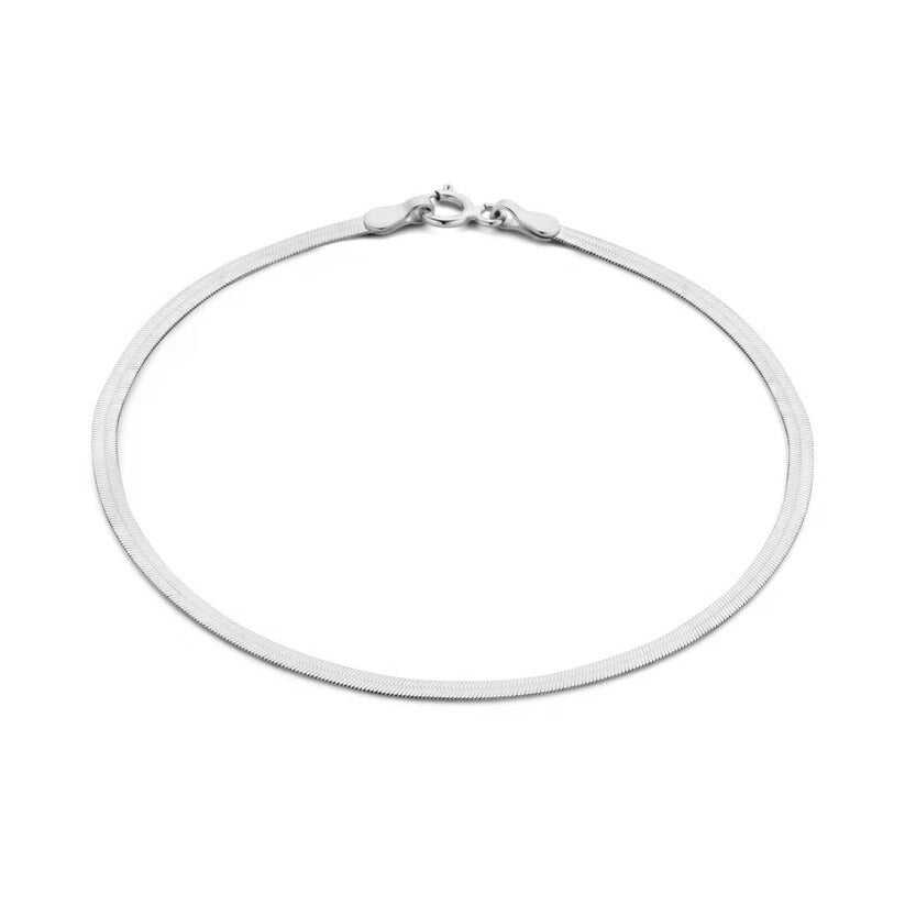 Soleil Pulsera Serpiente | Oro Blanco