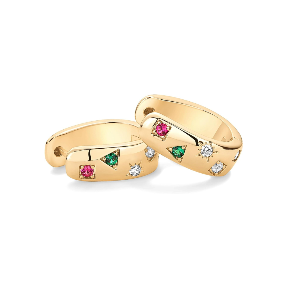 Aretes de Argolla Colorwave | Oro