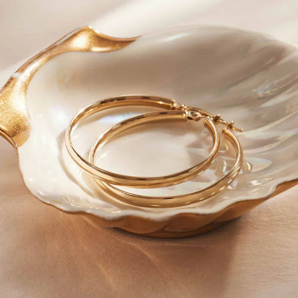Noa Serane Aretes | Oro Blanco