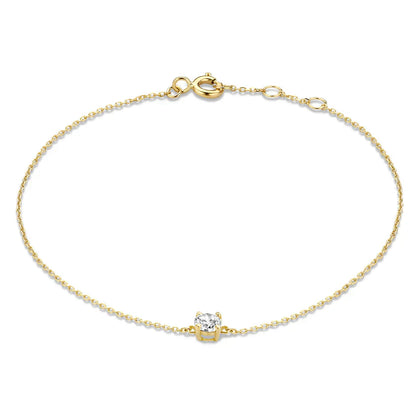Cléa Pulsera con Piedra | Oro Blanco
