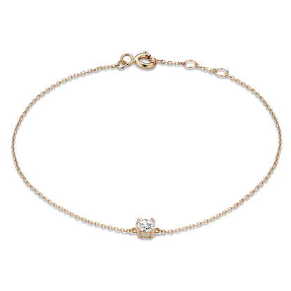 Cléa Pulsera con Piedra | Oro Blanco