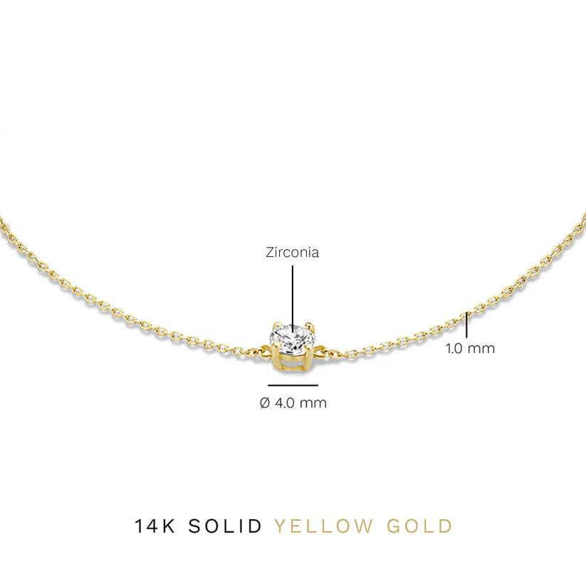 Cléa Pulsera con Piedra de Moissanita | Oro