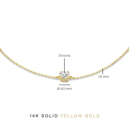 Cléa Pulsera con Piedra de Moissanita | Oro