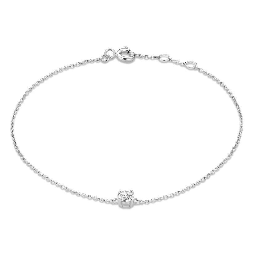 Cléa Pulsera con Piedra de Moissanita | Oro