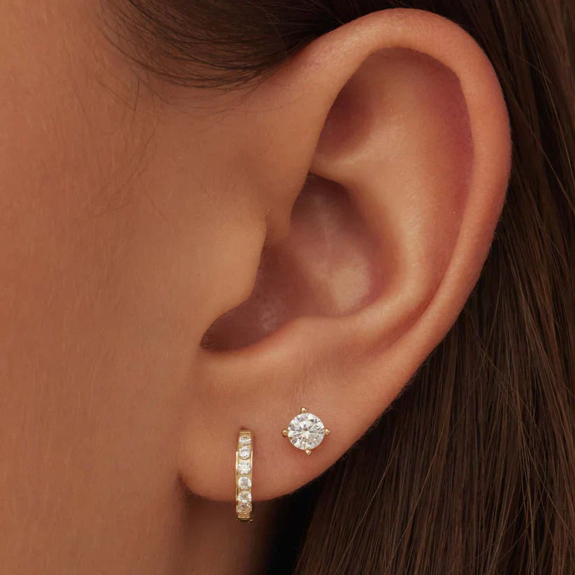 Dara Brillane Set de Aretes con Piedra | Oro