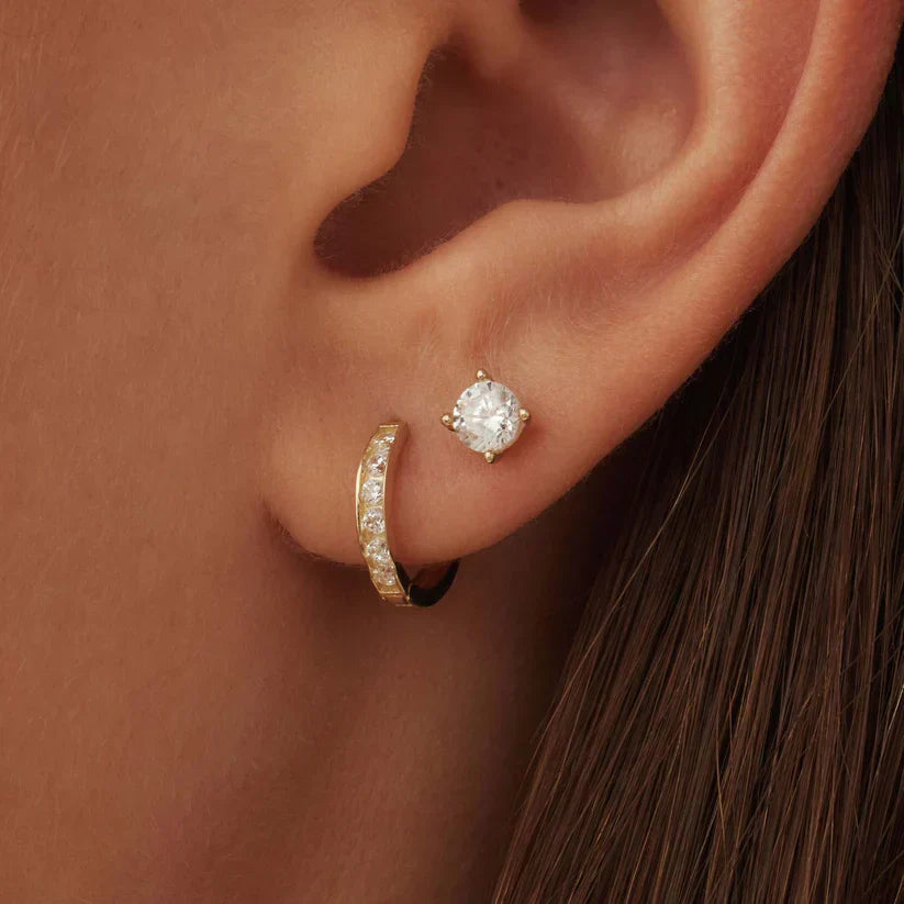 Dara Brillane Set de Aretes con Piedra | Oro