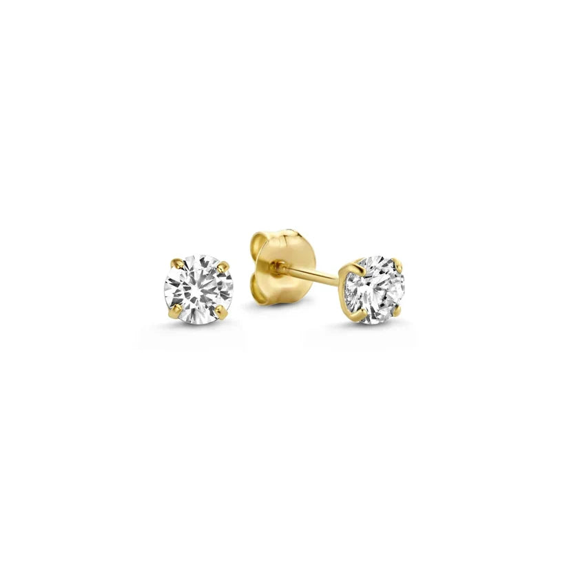 Larmes de Lune Set de Aretes con Piedra | Oro Blanco
