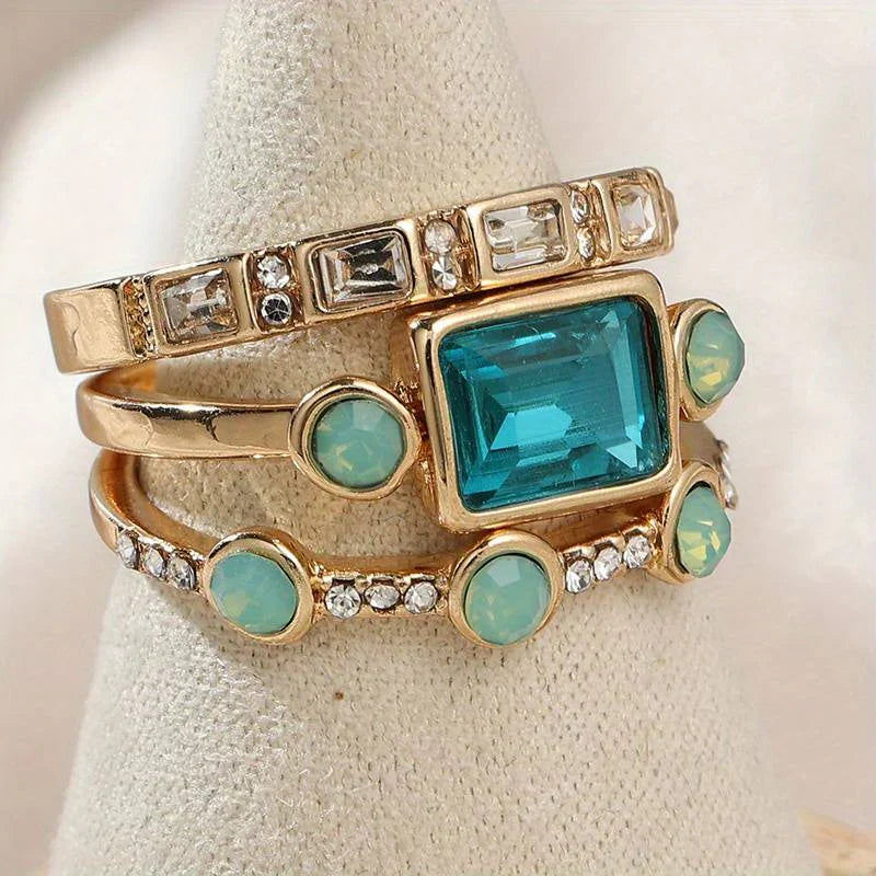 Set de Anillos Azur Atemporal | Oro