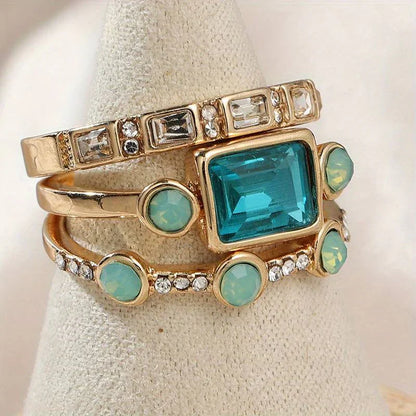 Set de Anillos Azur Atemporal | Oro
