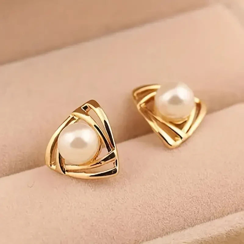 Aretes de Perla y Oro Exquisitos | Oro