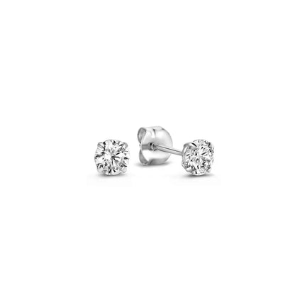 Dara Brillane Set de Aretes con Piedra | Oro Blanco
