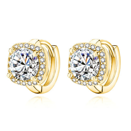 Nadine Aretes Cuadrados | Oro