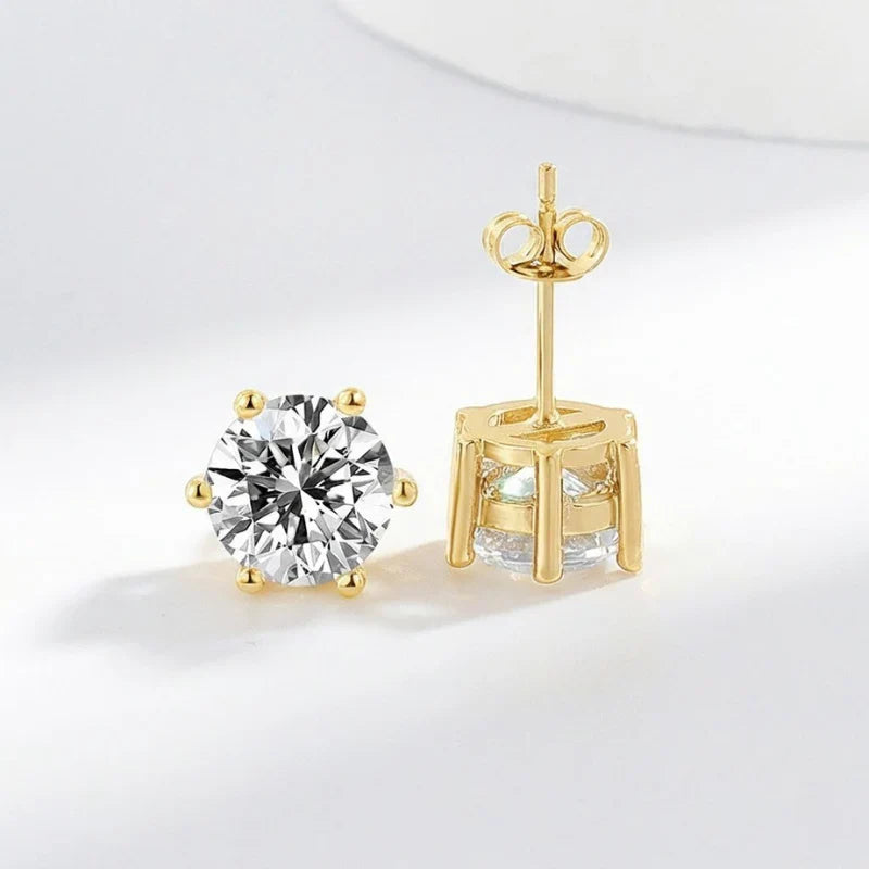 Tera Aretes | Oro Blanco