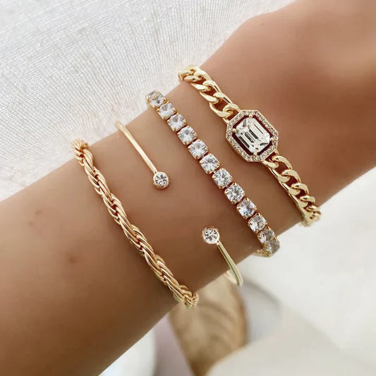 Domitia Calvina Set de Pulseras | Oro